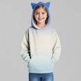 thumbnail image 5 of DxhmoneyHX Girls Hoodies Cute Fashion Gradient Pullover Sweatshirts Casual Loose Long Sleeve Blouse Fall Winter Warm Athletic Tops with Pocket Size 5 Years, 5 of 6