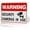 Warning Sign 4, variant on Security Warning Video Surveillance No Loitering Private Property Sign (Silver) - 12×8 Inches, No Trespassing Beware of Dogs, Home Business Security Decor