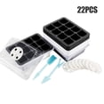 thumbnail image 1 of Garden 5Pcs 12 Holes Seed Tray Seedling Starter Trays Grow Box Nursery Pot Planting Kit Starting Germination Box, 1 of 11