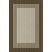 Yesfashion Carpets Area Rugs Washable 1150Gsm Velvet Pearl Velvet Washed Back Folding Imitation Print Carpet-Modern-Striped Edge Brown tone 10*13ft