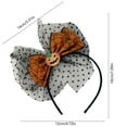 thumbnail image 3 of Halloween Pumpkin Headband - Colorful Bow Hair Accessory for Kids & Adults - Party Photo Props, Costume Decoration & Spooky Festival Headwear (4.72x7.09 in), 3 of 6