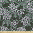 thumbnail image 2 of Ambesonne Floral Fabric by the Yard Upholstery, Hydrangea Bouquets Leaves, 1 Yard, Taupe Mauve, 2 of 5