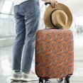 thumbnail image 2 of Orange Dinosaurs Skeletons Pattern Luggage Cover Fashion Suitcase Cover Baggage Covers Fit 25-28 Inch Luggage (Go Travel), 2 of 5