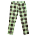 thumbnail image 5 of ZHUASHUM Sweatpants For Mens Relax Fit Slim Leg Casual Plaid Printed Pocket Zipper Button Feet Trousers Green Xl, 5 of 9