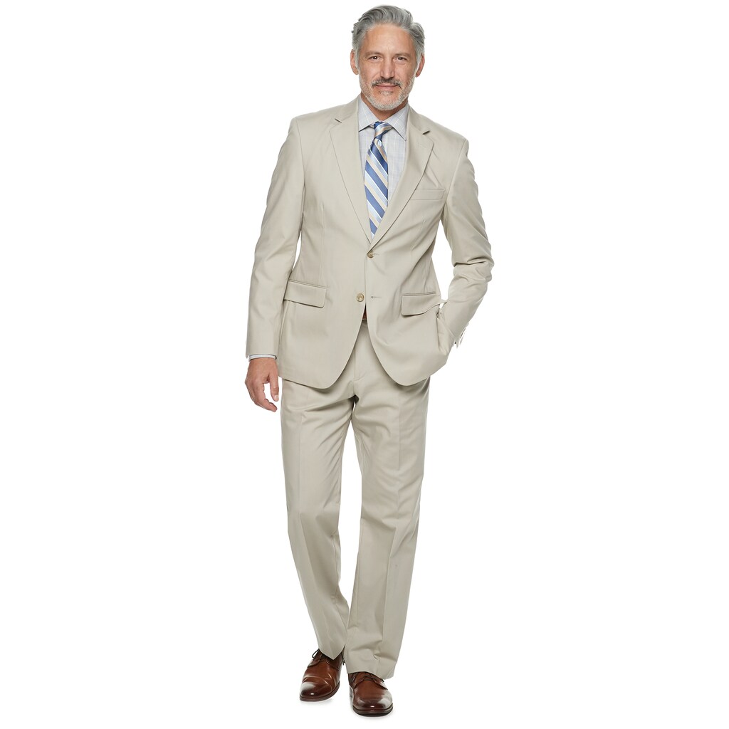 Men's Palm Beach Boone ClassicFit Poplin Suit Oyster
