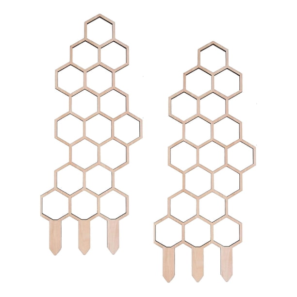 Enrejado para macetas de jardín, soportes para macetas, marco para plantas en maceta, bricolaje Hexágono