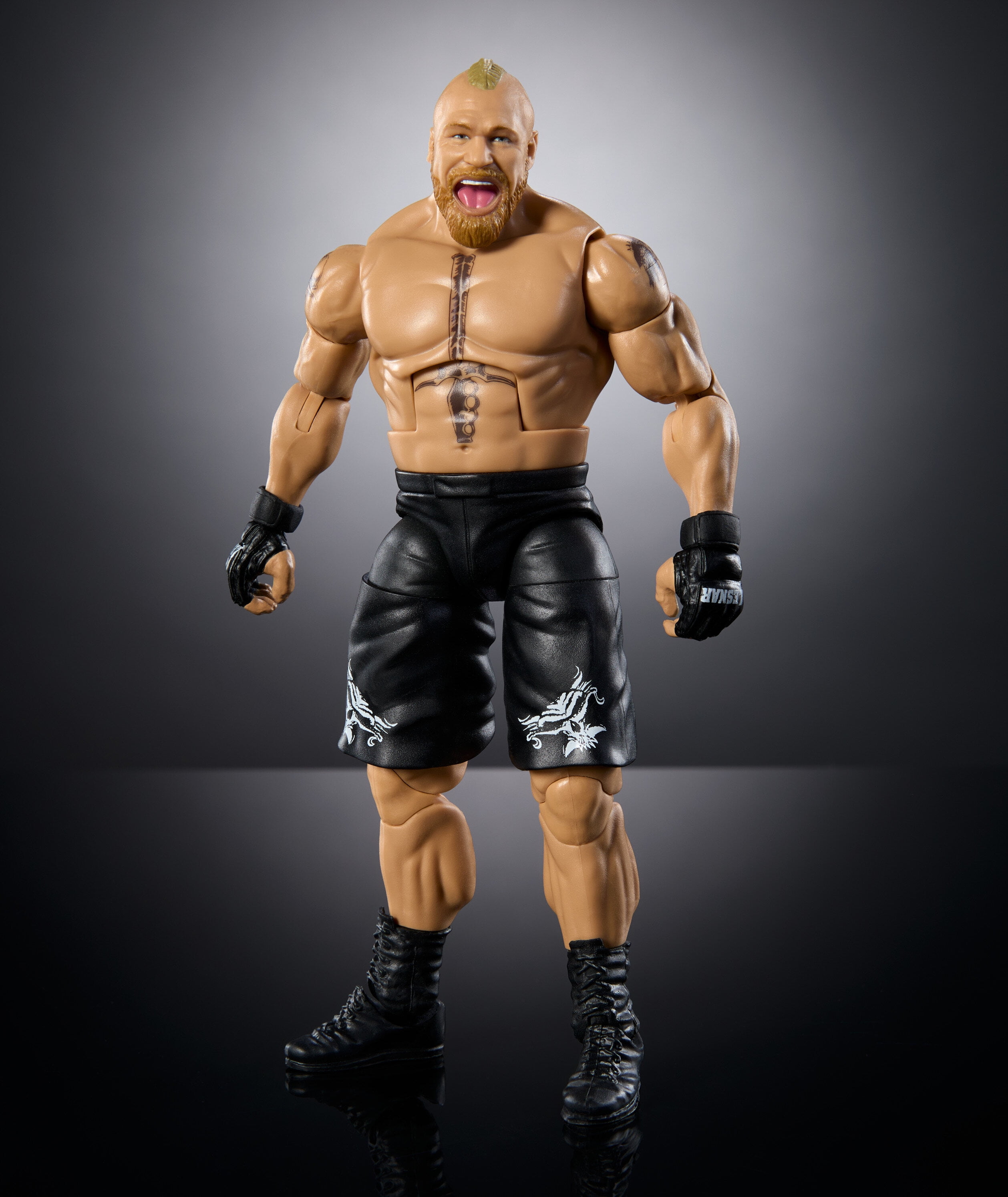 WWE Elite Brock Lesnar Action Figure, 6-inch Collectible Superstar with Articulation & Accessories