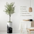 thumbnail image 3 of Artificial Tree in Contemporary Planter, Fake Olive Silk Tree for Indoor and Outdoor Home Decoration - 68" Overall Tall (Plant Pot Plus Tree), 3 of 5