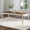 Rustic Cream, variant on Merluxy 79 in Farmhouse Dining Table for 6 to 8, Large Rectangular Solid Wood Dining Table with Roman Conical Legs, for Family Gathering, Dark Brown
