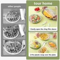 thumbnail image 4 of -200 Pcs -film Alimentaire Réutilisable Sac de Conservation Alimentaire - Charlotte Alimentaire Réutilisable - Couvercle Tissus Alimentaire - Cou, 4 of 5
