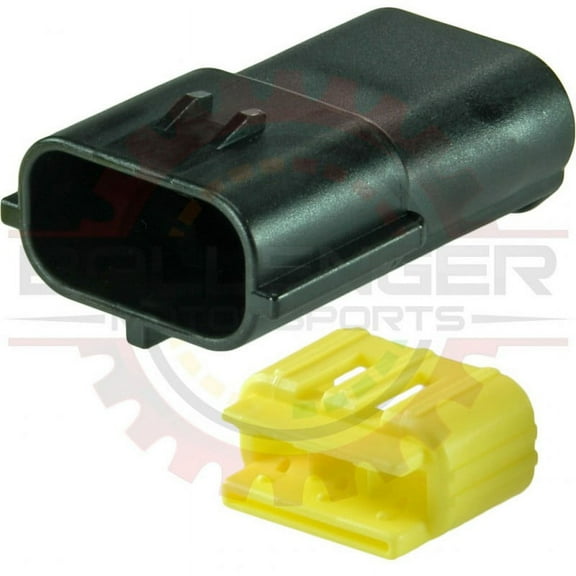 Ballenger Motorsports - 3 - Way Econoseal J Series Receptacle, Black for MAP & General Sensor Connector