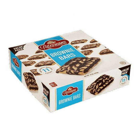 Reisman’s Dairy-Free Brownie Bars with Chocolate Drizzle Snack Box Value Pack, 11-Pack