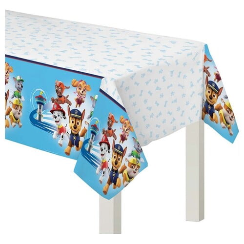 1 pack PAW Dog Patrol Themed Birthday Party Decorations 71.25 x51.96 ” Disposable PAW Dog Patrol Plastic Tablecloth Disposable Table Cover |Avengers Party Supplies for Kids