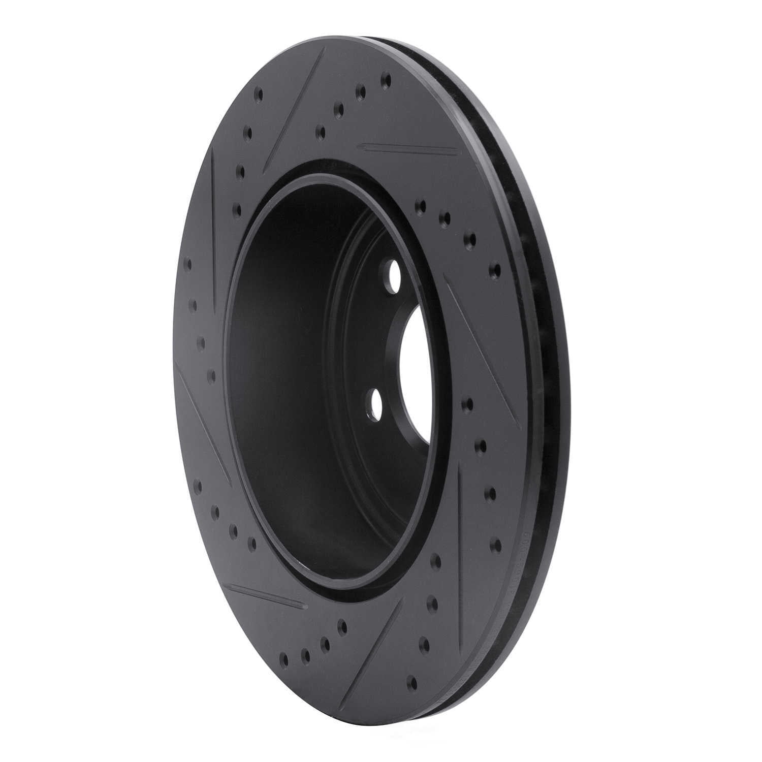 Dynamic Friction Company 633-39018R DFC Brake Rotor - Drilled And Slotted - Black