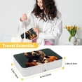 thumbnail image 5 of Bear Portable PU Leather Necklace Organizer Box with Removable Compartment, Earring Holder, and Jewelry Display, 5 of 6