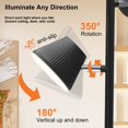 thumbnail image 2 of Pesken 42W LED Tree Floor Lamp, 4500 Lumens Dimmable Standing Lamp with Remote & Touch Control, Modern Super Bright 3 Rotatable LED Light Floor Lamps, 2 of 7