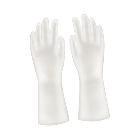 Dishwashing Gloves Kitchen Gloves Non Slip for Bathroom Toilet Cleaning L