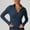 Sky Blue, variant on Amidoa Cropped Coats for Women Sport Blue Full-Zip Coats Lightweight Slim Fit Activewear Shackets for Women 2025 L