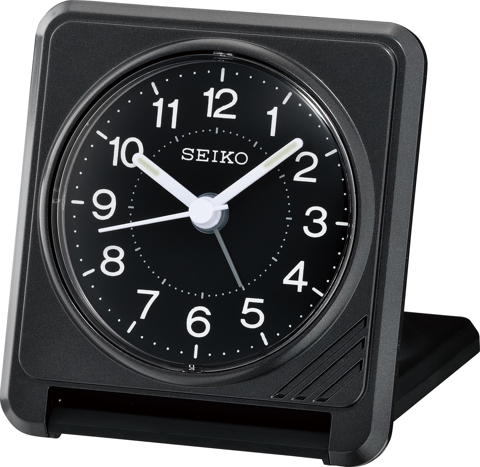 Seiko Travel Alarm Clock Silver 