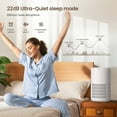 thumbnail image 5 of RENPHO HEPA Air Purifier for Large Room up to 1400 Sq.ft, Air Purifier for Allergies and Asthma with Sleep Mode, Remove 99.9% Smokers, Dust, Pet Hair, Odors, Pollen, Model HAU02-White, 5 of 10
