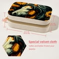 thumbnail image 5 of Unicorn Sunflower Velvet Portable Jewelry Box with Removable Compartment - Necklace, Earring, and Travel Organizer - Gift, 5 of 7