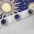 thumbnail image 4 of Feelyou Tribal Bohemian Sun Curtains Pack of 2 (42x84 Each) for Kids, Blue Gold Galaxy Sky Curtains Blackout, Mystic Stars Moon Bedroom Curtains, Blackout Curtains Bedroom Decor, 4 of 6