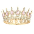 thumbnail image 2 of Royal - Gold Rhinestone Wedding Headpiece for Bride, Prom, QuinceaÃ±era & Parties, Elegant Princess Hair Accessories, 2 of 6