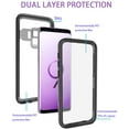 thumbnail image 3 of Samsung Galaxy S9 Case, Galaxy S9 Waterproof Case with Built-in Screen Protector Full-Body Rugged Resistant Protective Slim Cover Case for Galaxy S9 (Black), 3 of 6