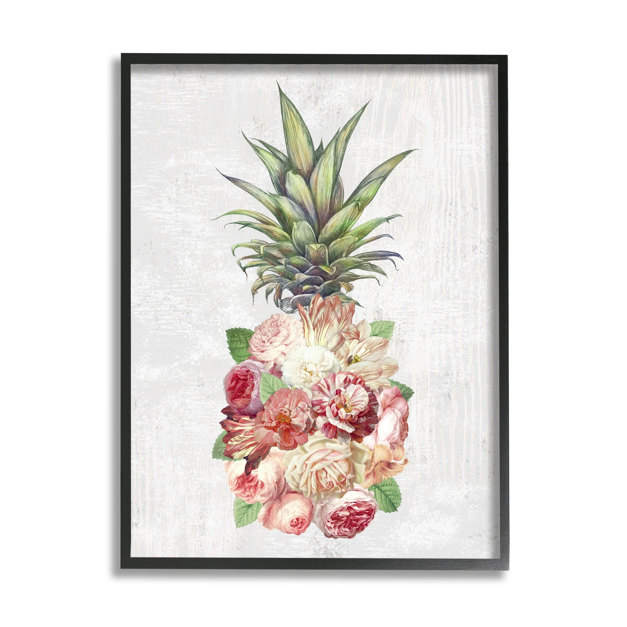 ●PINK PINEAPPLE● BLOOMING SKIRTIVORY m1037_1173336 Stupell Industries Abstract Floral Pineapple Arrangement