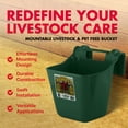 thumbnail image 2 of Little Giant 12 Quart Mountable Livestock & Pet Hook Over Feeder, Green, 2 of 8
