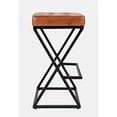 thumbnail image 4 of Jofran Brooks Leather Barstool, 15''Lx15''Wx29''H, Dark Sienna (Set of 2), 4 of 5