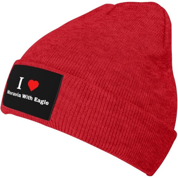 J'adore Moravia avec Aigle Tuque pour Hommes Femmes Chaude Douillette Bonnets Tricotés Tuque d'Hiver
