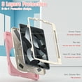 thumbnail image 4 of Allytechgroup Shockproof Case for Apple iPad Air 11 Inch Case M3 M2 2025 2024, Kickstand Hand Strap Shoulder Strap Rugged Case Kids Friendly Bumper Shockproof Case for iPad Air 11", Pink, 4 of 9
