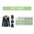 thumbnail image 4 of Long Winter Coats for Women Winter Coats for Women Plus Size Hooded Outerwear Thick Warm Puffer Down Zip up Thick Jacket Windproof Trench Coat Long Sleeve Cardigan for Women, 4 of 4
