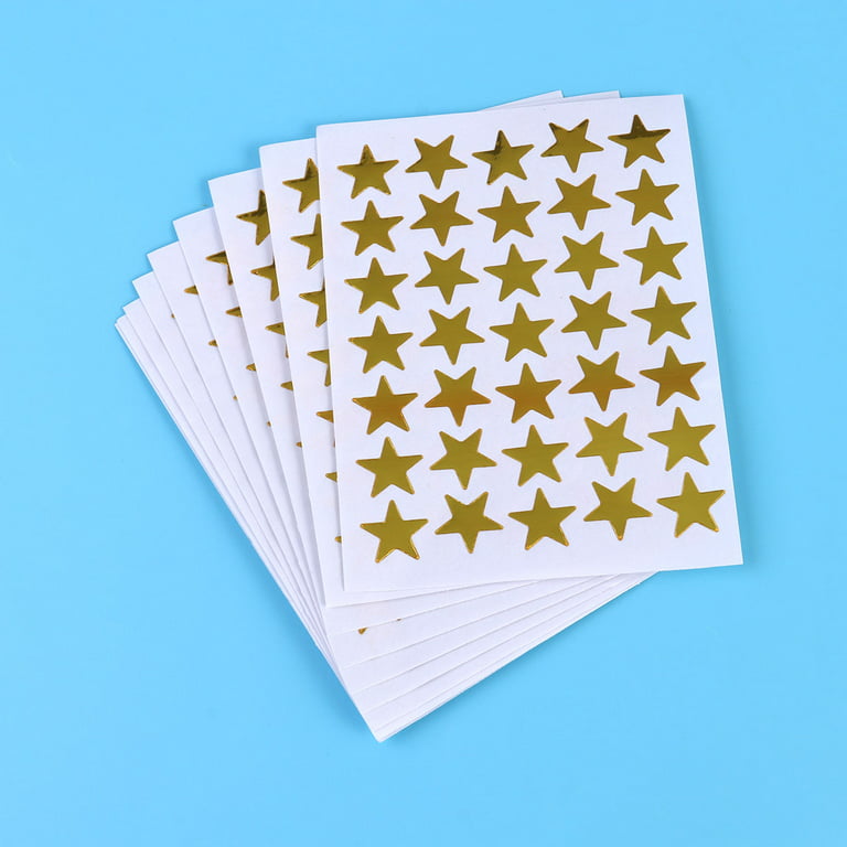 Frcolor 30 Sheets Count Star Stickers Gold Silver Colorful Self-adhesive  Stickers Stars