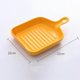 thumbnail image 2 of Square Grill Plate for Food Transfer 1 Piece Yellow Non Stick Pan with Handle, 2 of 5