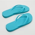 thumbnail image 3 of FRSASU Slim Flip Flops for Women,Shower Slippers Flat Sandals,Lightweight Basic Thongs Rubber Soft Slide Slip-on Shoes Sky Blue, 3 of 8