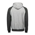 thumbnail image 2 of Tee Jays Mens Two Tone Raglan Hooded Sweatshirt, 2 of 4
