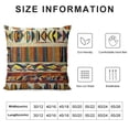 thumbnail image 5 of Orinice  Tribal Throw Pillow Cushion Cover, Traditional Folk with Cultural Featured Trippy Boho Abstract Design, Decorative Square Accent Pillow Case,  Brown and Yellow White, 5 of 5