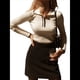 thumbnail image 2 of Suéteres de Mujer, Tops de Larga con Cuello en V, de Punto Acanalado, Ajustados, Informales, Básicos para el Trabajo. L, 2 of 9