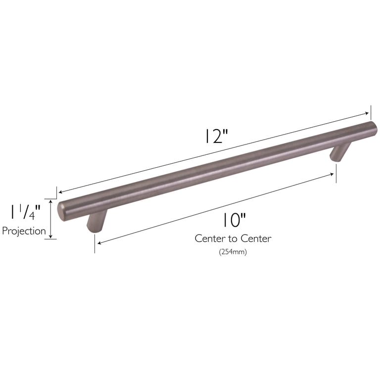 Design House Stainless Steel Modern Cabinet Pulls, 10 Pack photo 2