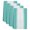 Turquoise, White, variant on Navy Blue Striped Kitchen Towels Set of 1, Blue White Ombre Farmhouse Gradient Absorbent Dish Towels for Kitchen, Microfiber Hand Towel, Quick Drying Tea Towel for Cleaning Decorative Dishcloths