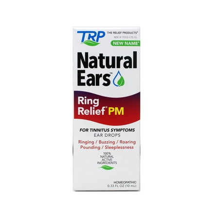 TRP Natural Ears, Ring Relief PM Ear Drops for Ringing in The Ears and Tinnitus Symptoms, Night time Formula, 0.33 Fl Oz
