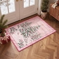 thumbnail image 3 of KUETH 5'x7' Christmas Machine Washable Area Rug, Non-Slip Rugs for Living Room, Bedroom and Dining Area, Pink, 3 of 8