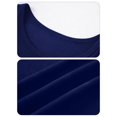 thumbnail image 6 of Womens Basic T Shirts Summer Short Sleeve Crewneck Slim Fit Cute Crop Tops Navy Blue S, 6 of 7