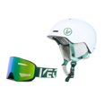 thumbnail image 1 of Abbraccia Casco de esquí adulto unisex, gafas integradas, doble tabla, visera pequeña, accesorio deportivo de invierno., 1 of 6