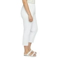thumbnail image 5 of Turtle Bay New York Women's Elastic Waist Pull On Stretch Twill Capri with side pockets (Plus Sizes), 5 of 7