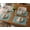 Seafoam Blue, variant on Luxury Red Velvet Fabric Placemats, Handmade Solid Color Table Mats, Elegant Dining Decor, Formal Dinner & Festive Table Linen 14 x 18 Inch (Pack of 4)