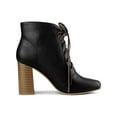 thumbnail image 3 of BLISSFUL STEP Women's Round Toe Chunky Heels Ankle Boots, 3 of 6