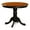 Black and Cherry, variant on Bowery Hill Traditional Antique 36" Round Wood Dining Table in Mahogany